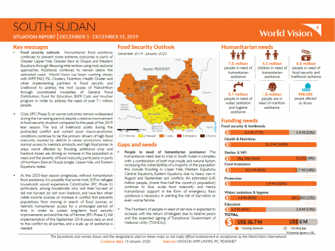 South Sudan - December 2019 Situation Report