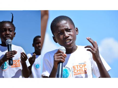 Children in Zambia speak out about the dangers of child marriage