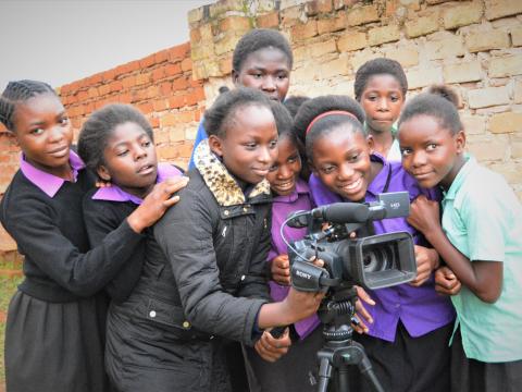 Girls with camera
