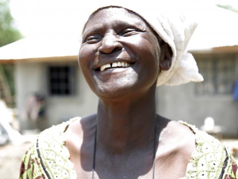 Margaret happy.©World Vision Photo