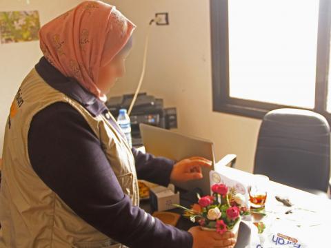Ahlam, World Vision’s Protection Adviser in North-West Syria