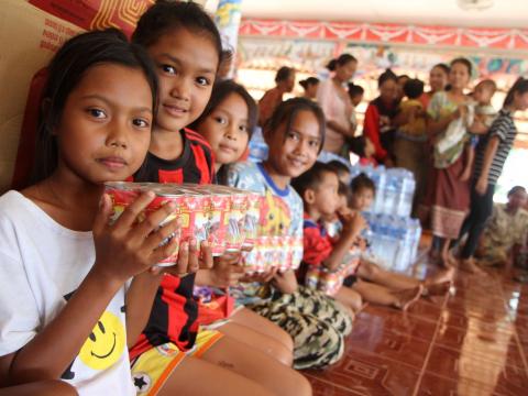 Vulnerable children, pregnant women, people with disabilities and elderly received benefit from food relief distribution. 