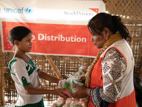 Coronavirus, COVID-19 Response, soap distribution young girl