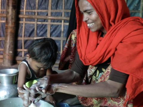 World Vision helps to prevent Corona Virus at Rohingya camps