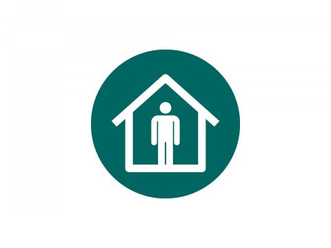 COVID-19 icon people supported with the securing of safe quarantine and/or isolation spaces