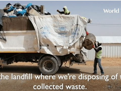 Coronavirus, COVID-19 Response, providing sanitation in Jordan