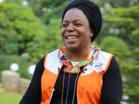 Lilian Dodzo, the National Director for World Vision in Kenya states that it is important to keep hope alive amidst the COVID-19 pandemic. ©World Vision Photo/Susan Otieno.