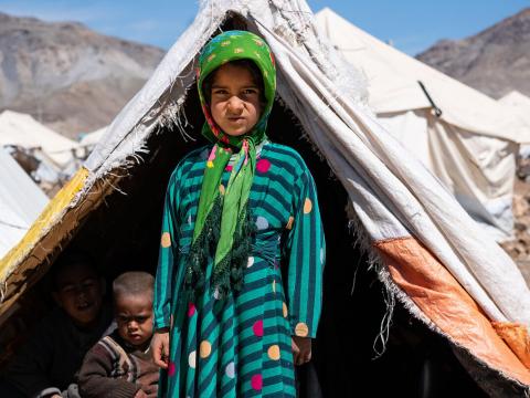 Refugee Child in Tent