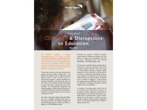 COVID-19 and Disruptions to Education