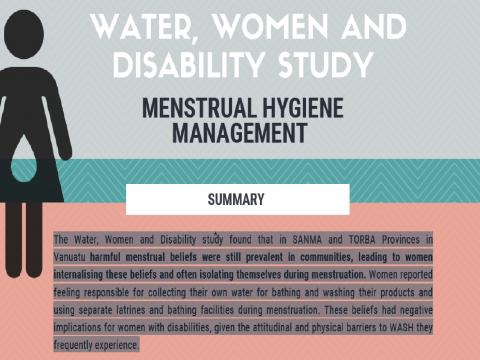 Water, women and Disability