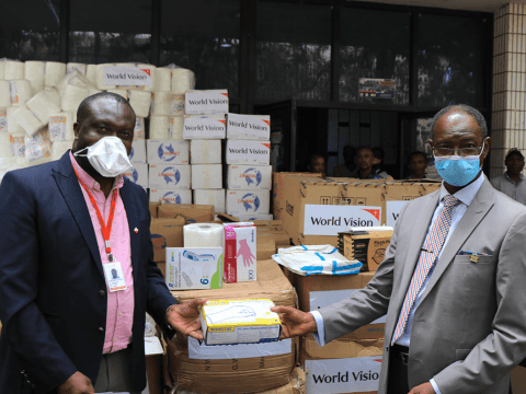 World Vision donates equipment to protect healthcare workers in Sierra Leone against COVID-19