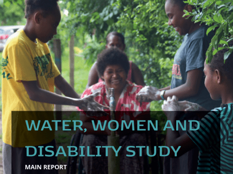 Water, women and disability study - report cover