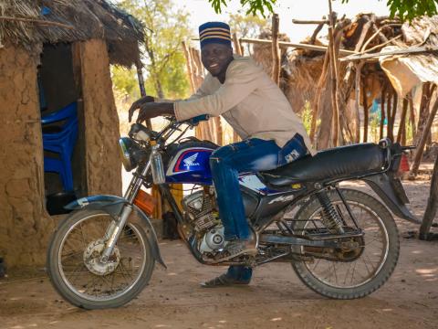 Mohammed and his water motorbike