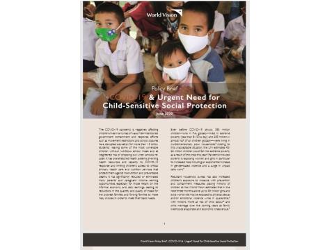 COVID-19 & Urgent Need for Child-Sensitive Social Protection