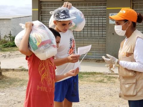 World Vision staff responding to COVID-19 in Colombia