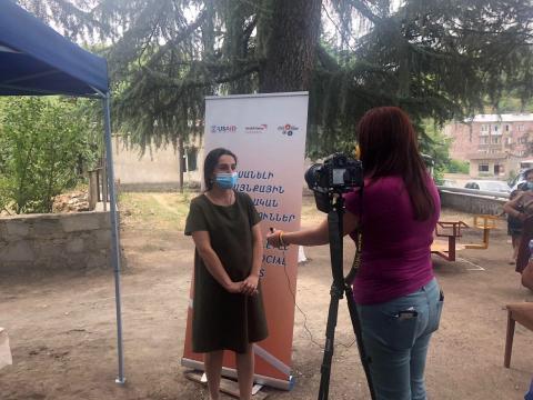 Delivering equipment to strengthen the field of social work in Armenia
