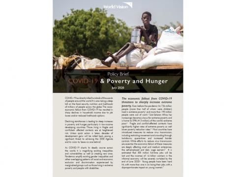 COVID-19 Policy brief Poverty and Hunger