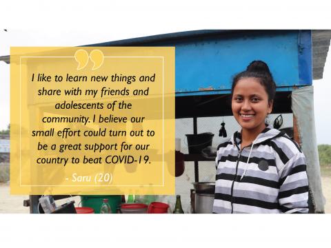 Former sponsored child educates her community in the fight against COVID-19 cover