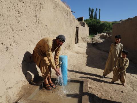 The water tap is active now.