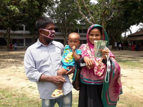World Vision Bangladesh supported cash grants over 18,000 families worth 65 million BDT 