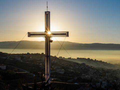 Cross on a hill