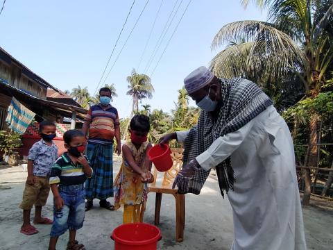 Bangladesh Government is discouraging to go to the religious institutions for mass prayer. The mosques, Churches and Temples are almost empty. Faith Leaders are taking part in the sensitizing process in their communities, urging them to stay home, wash hands frequently and to keep social distance.