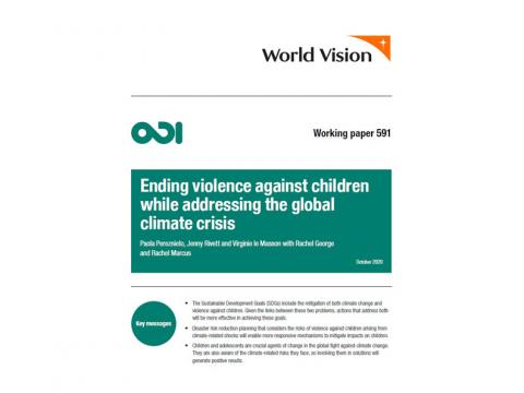 Ending violence agasinst children while addressing the global climate crisis