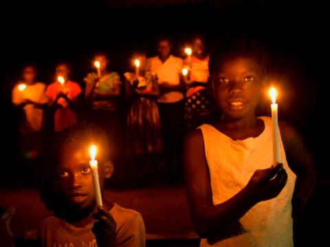 Christmas in a refugee settlement 