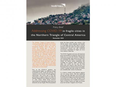 Addressing COVID-19 in fragile cities in the Northern Triangle of Central America
