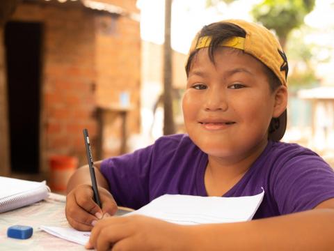 Access to birth certificate opened the doors of education for Moises and his brother in Bolivia