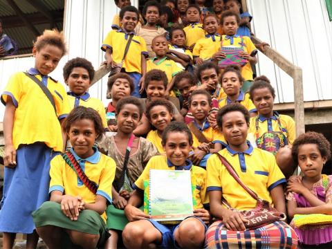 Ngariawang 2 Elementary School Students