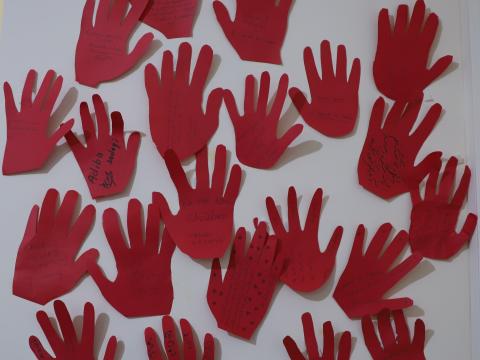 Red Hand Day - staff commitment