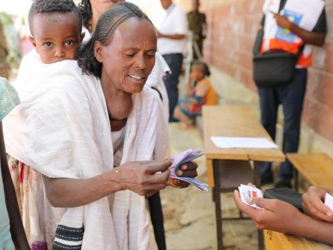 Cash assistance for vulnerable families in Tigray