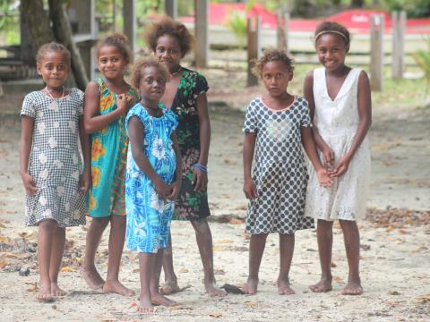 Children from Niu Island Marau