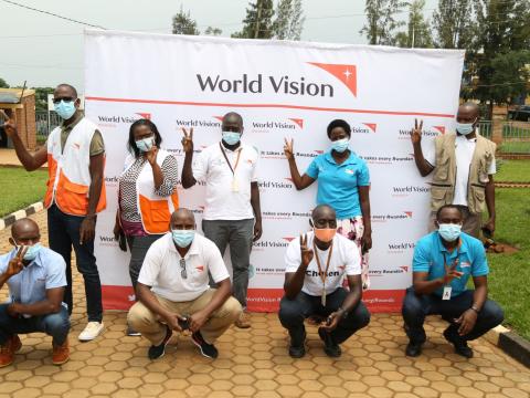 Some of World Vision staff who got vaccinated