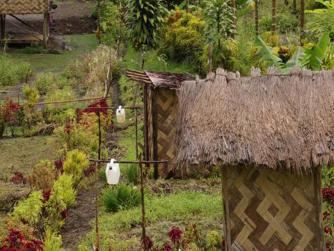 Safe toilets, Gufin village