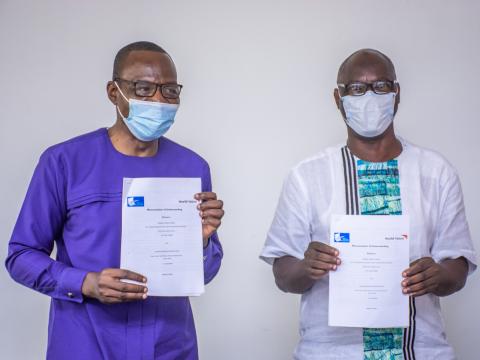 MOU signing GJA and World Vision Ghana