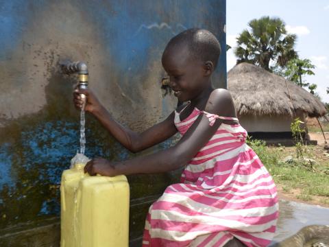 World Vision Uganda health nutrition water sanitation hygiene Oyam Atipe Australia children time play