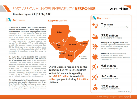 EAST AFRICA HUNGER EMERGENCY RESPONSE SITREP #2