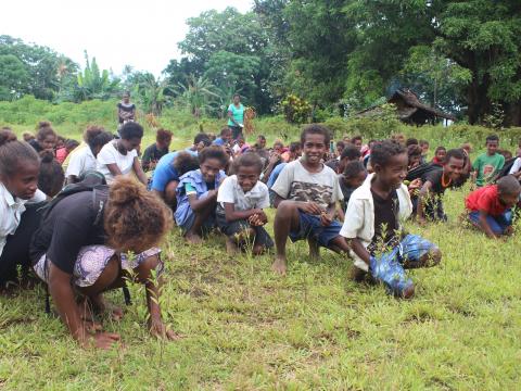 Toroiwango students conducting disaster drill