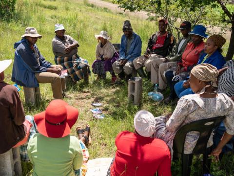World Vision consults community in Lesotho