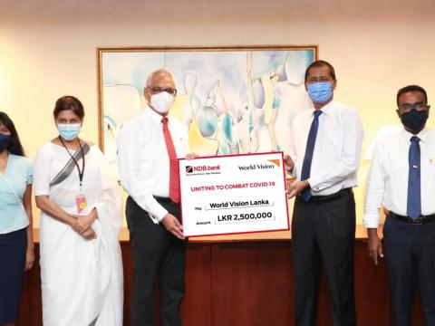 National Development Bank joins World Vision Lanka to combat COVID-19