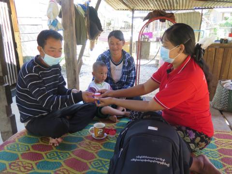 Providing TB medicines to TB patient