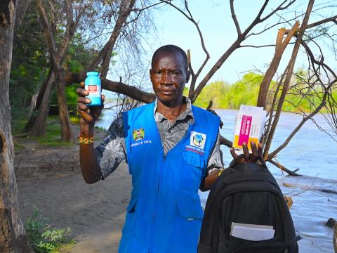 Together with fellow health volunteers, John makes great sacrifices to give hope and support people living with HIV in his community in Turkana County,Kenya.