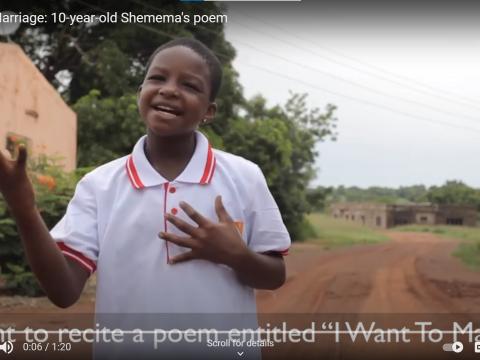 10-year-old from Ghana recites a poem about waiting for marriage