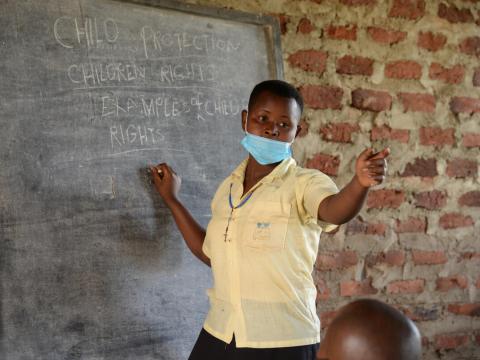 Juliet participates in classes in school