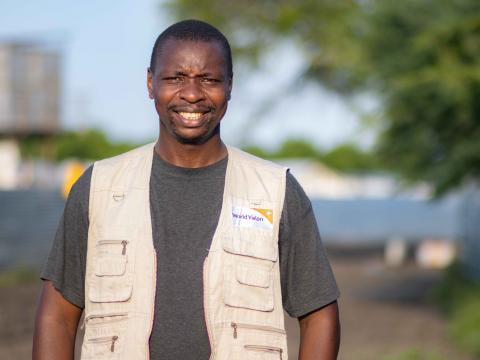 Benard world vision staff member in South Sudan who makes food assistance to the most vulnerable possible
