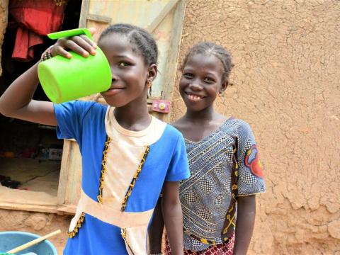 Clean drinking water means no more stomach aches for Djenebou