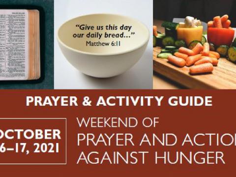 Weekend of prayer and action against hunger prayer guide cover