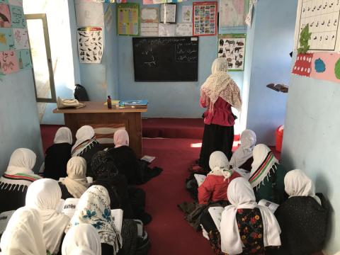 girls in school in Afghanistan